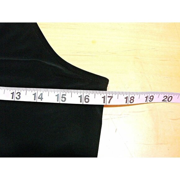 White House Black Market WHBM Key Hole Side Shoulder Tie Sleeveless Top Black Sm - Picture 7 of 12